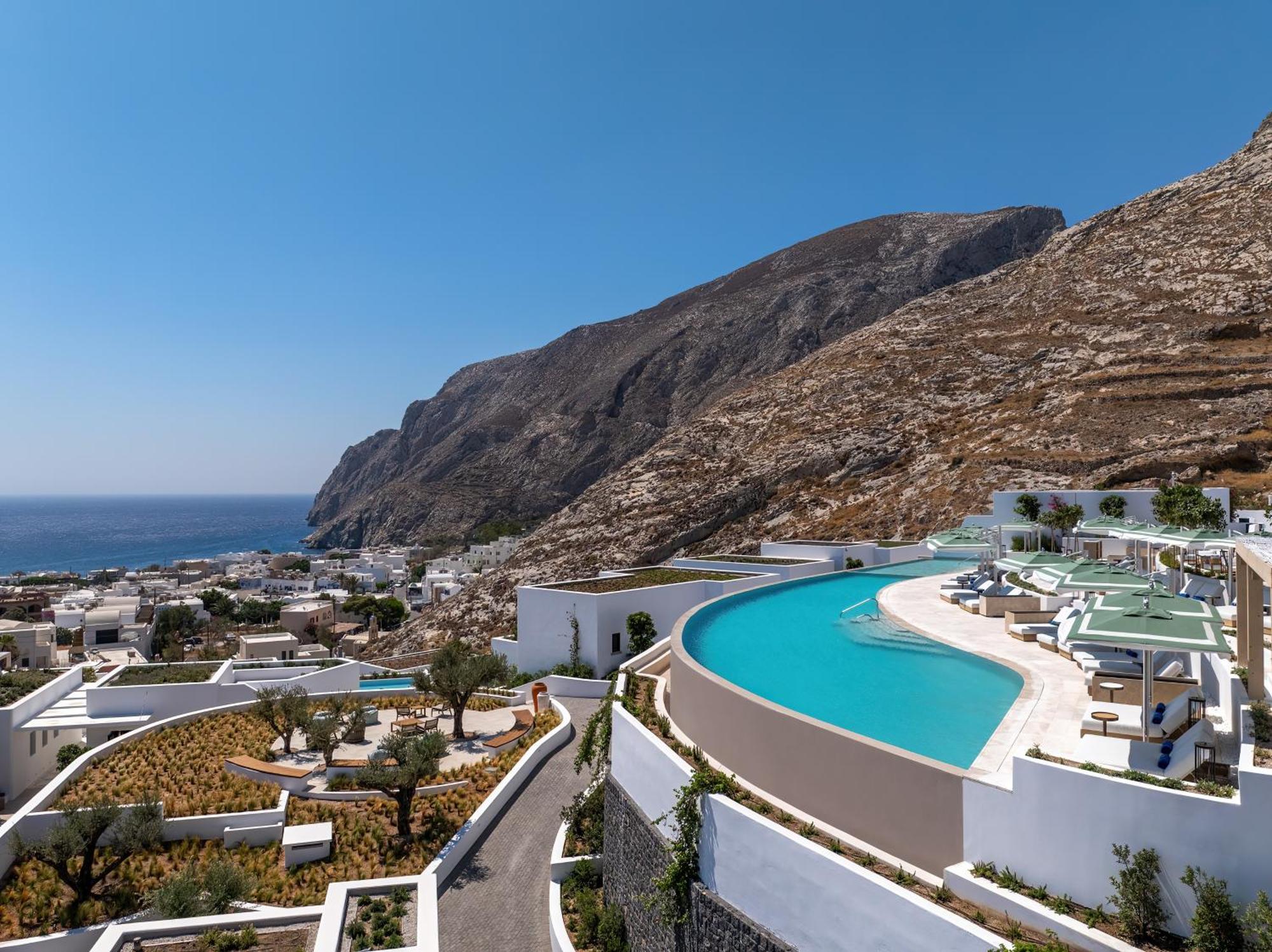 Sandblu Resort Kamari  Bagian luar foto