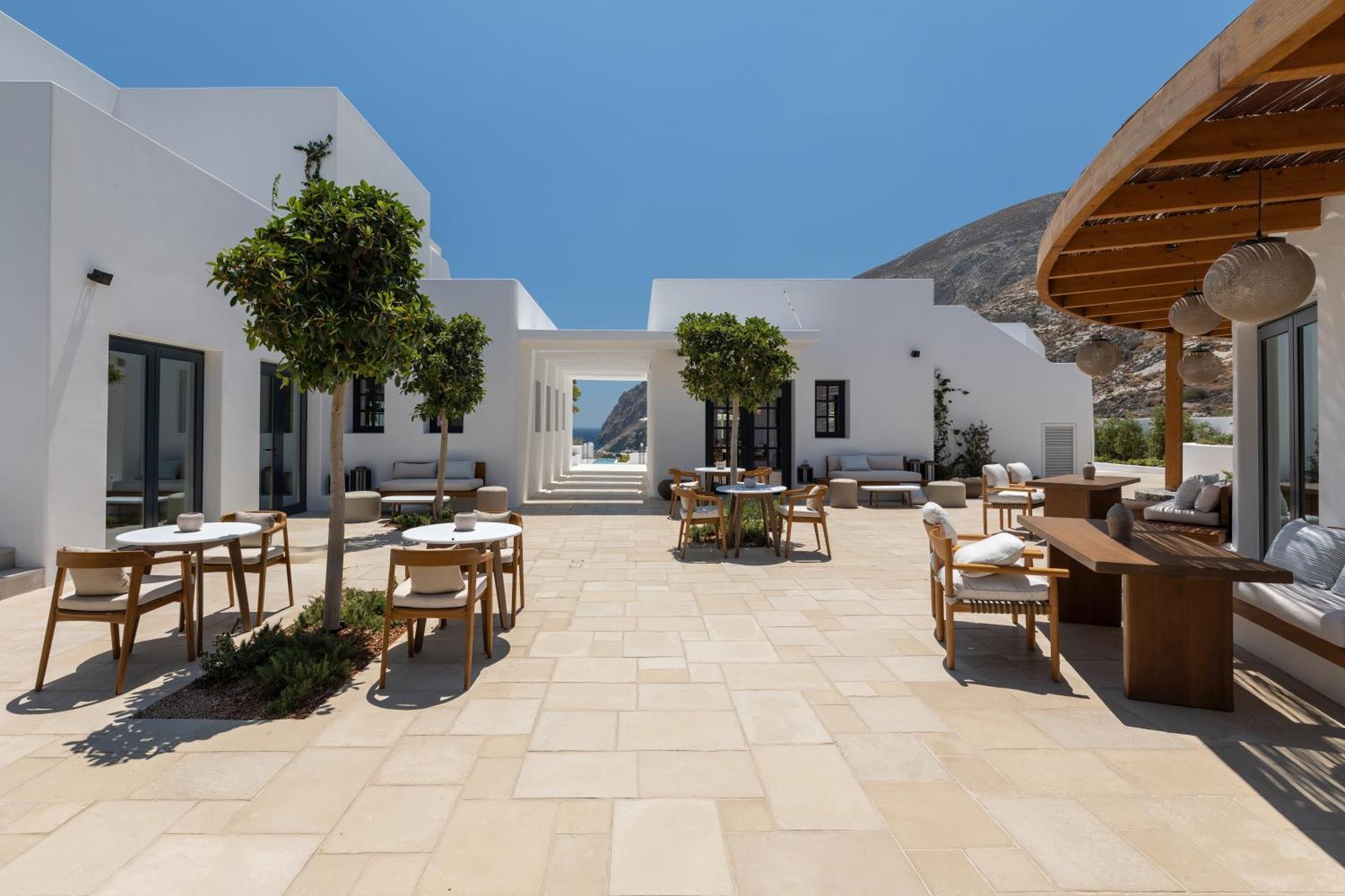 Sandblu Resort Kamari  Bagian luar foto