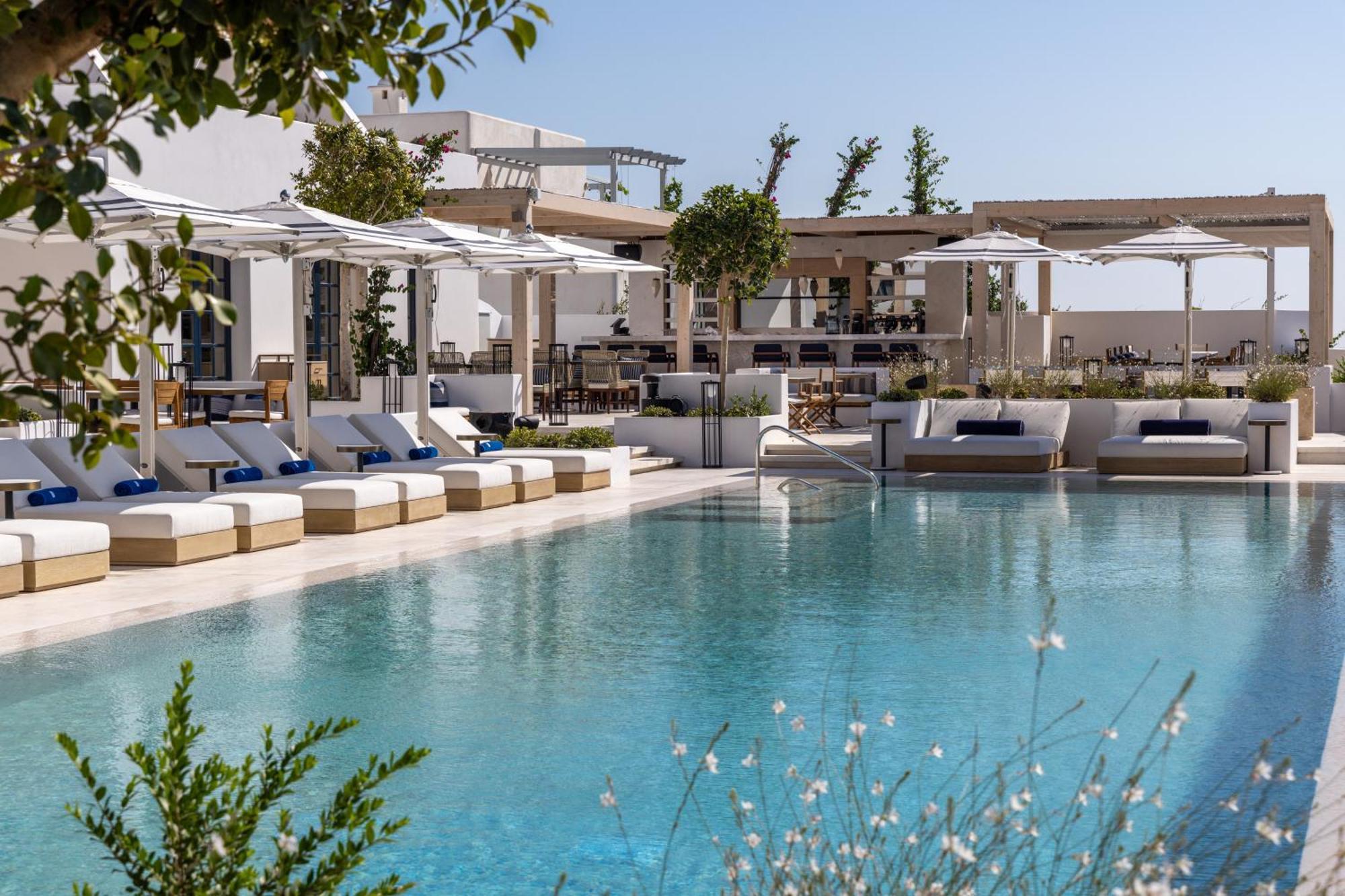 Sandblu Resort Kamari  Bagian luar foto