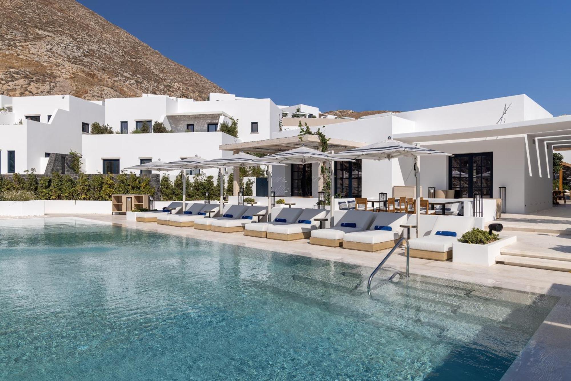 Sandblu Resort Kamari  Bagian luar foto