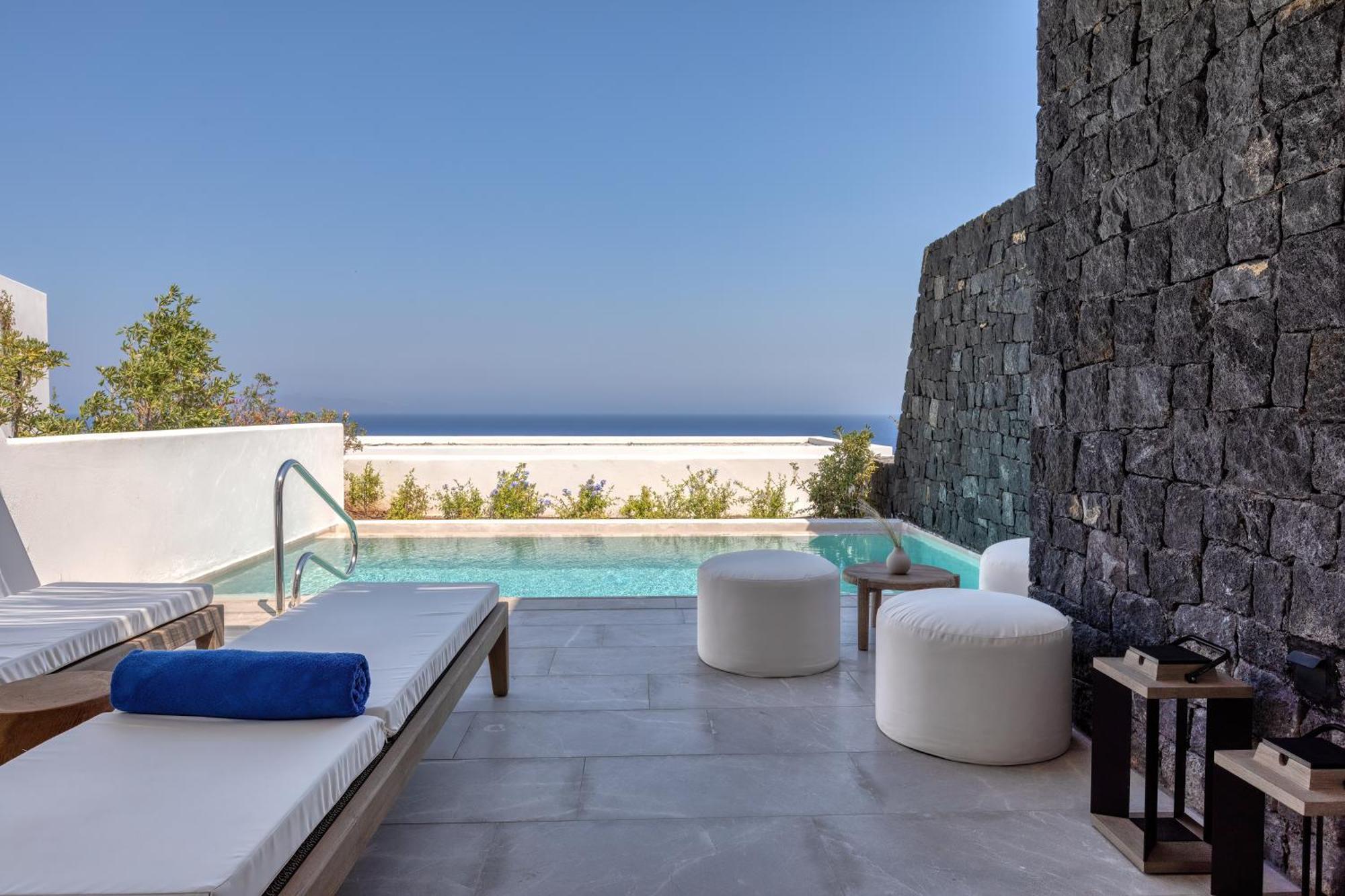 Sandblu Resort Kamari  Bagian luar foto
