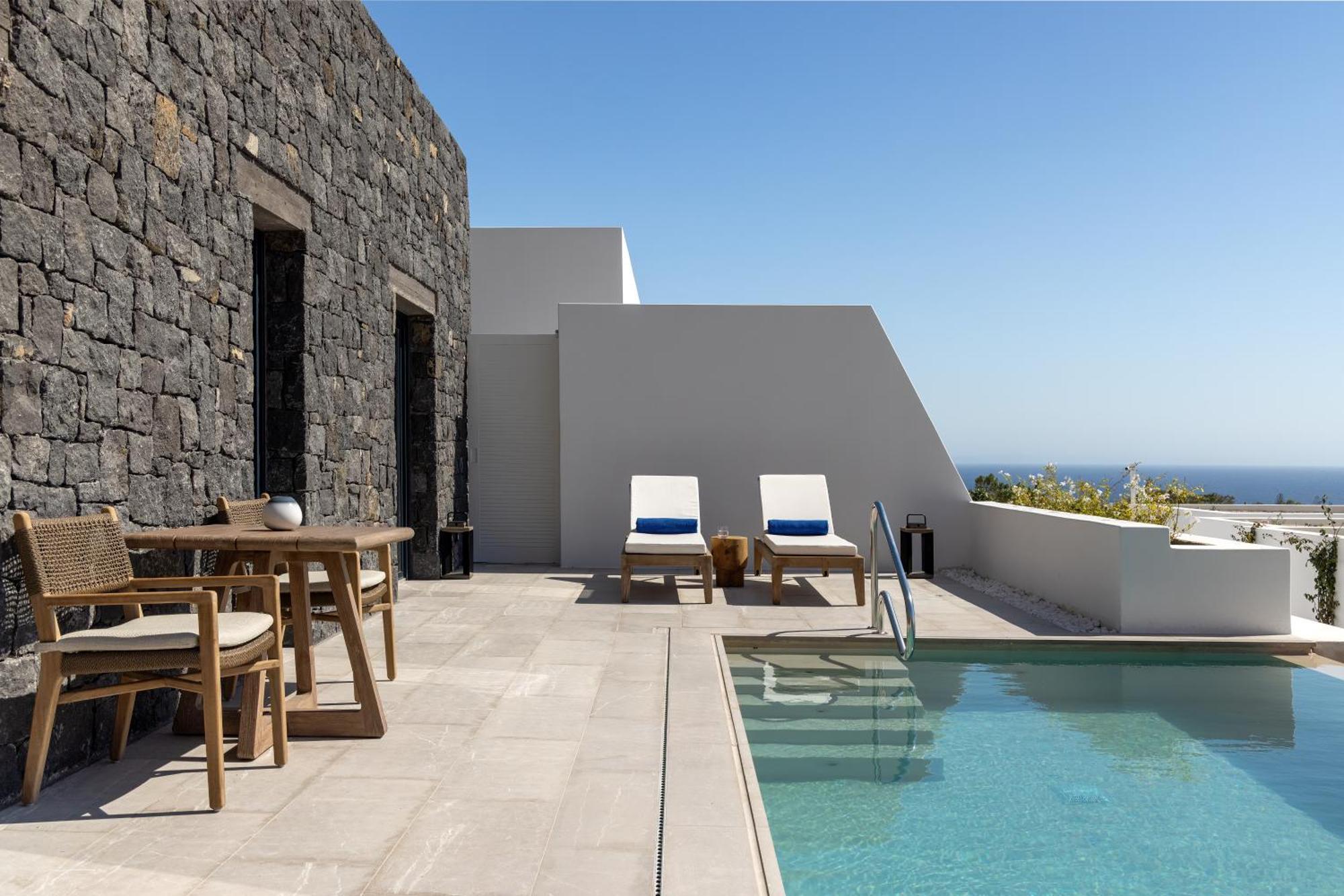 Sandblu Resort Kamari  Bagian luar foto