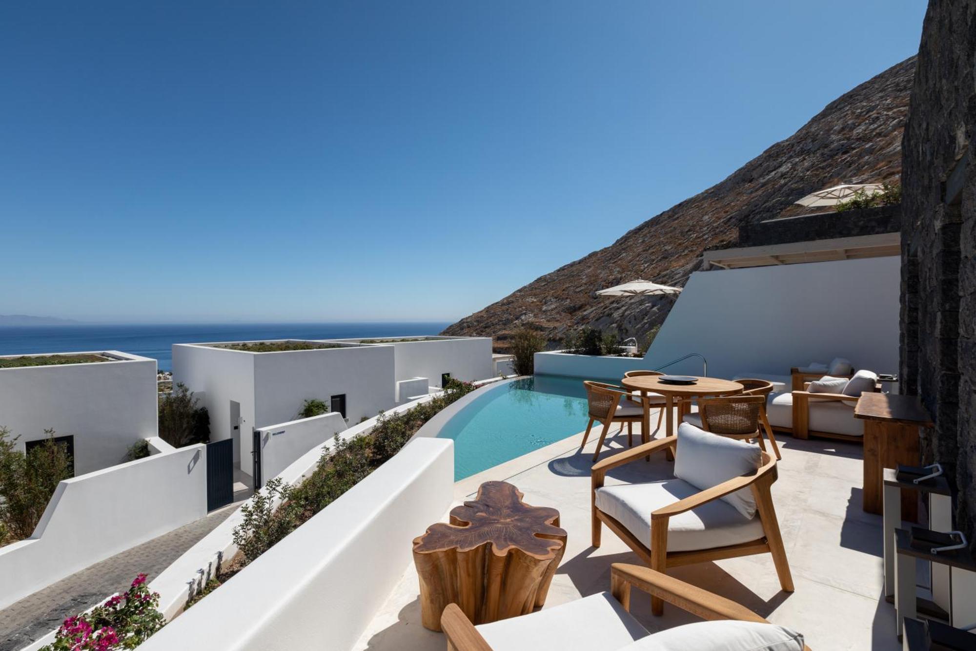Sandblu Resort Kamari  Bagian luar foto