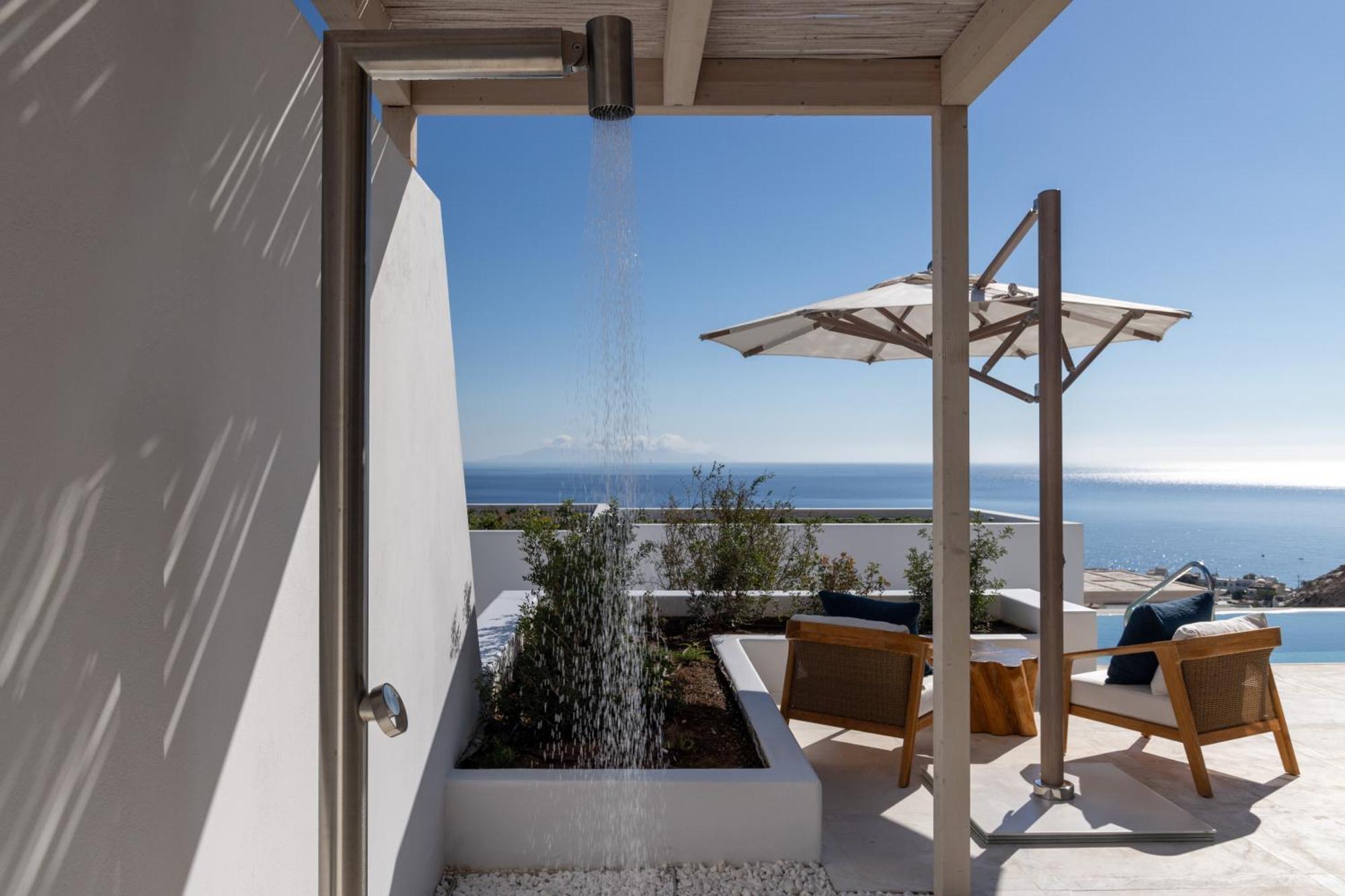 Sandblu Resort Kamari  Bagian luar foto