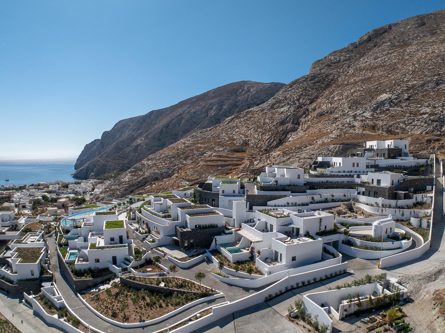 Sandblu Resort Kamari  Bagian luar foto